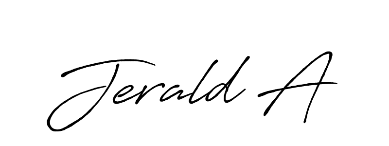 Antro_Vectra_Bolder is a professional signature style that is perfect for those who want to add a touch of class to their signature. It is also a great choice for those who want to make their signature more unique. Get Jerald A name to fancy signature for free. Jerald A signature style 7 images and pictures png