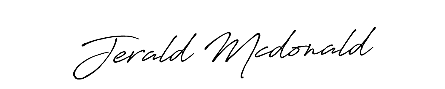 The best way (Antro_Vectra_Bolder) to make a short signature is to pick only two or three words in your name. The name Jerald Mcdonald include a total of six letters. For converting this name. Jerald Mcdonald signature style 7 images and pictures png