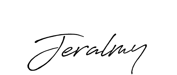 Create a beautiful signature design for name Jeralmy. With this signature (Antro_Vectra_Bolder) fonts, you can make a handwritten signature for free. Jeralmy signature style 7 images and pictures png