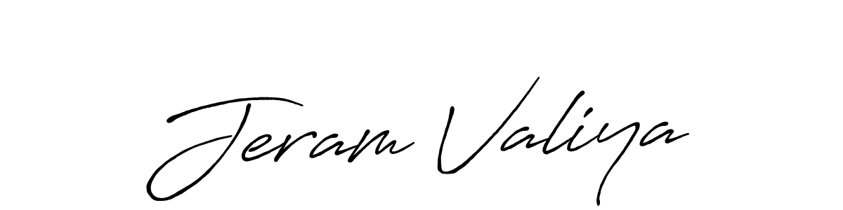 Once you've used our free online signature maker to create your best signature Antro_Vectra_Bolder style, it's time to enjoy all of the benefits that Jeram Valiya name signing documents. Jeram Valiya signature style 7 images and pictures png