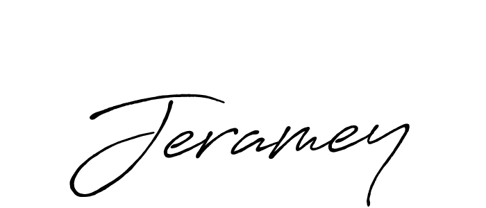 It looks lik you need a new signature style for name Jeramey. Design unique handwritten (Antro_Vectra_Bolder) signature with our free signature maker in just a few clicks. Jeramey signature style 7 images and pictures png