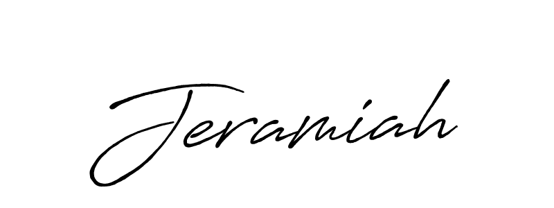 Create a beautiful signature design for name Jeramiah. With this signature (Antro_Vectra_Bolder) fonts, you can make a handwritten signature for free. Jeramiah signature style 7 images and pictures png