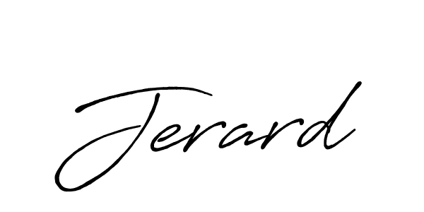 How to make Jerard signature? Antro_Vectra_Bolder is a professional autograph style. Create handwritten signature for Jerard name. Jerard signature style 7 images and pictures png