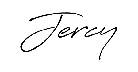 Similarly Antro_Vectra_Bolder is the best handwritten signature design. Signature creator online. You can use it as an online autograph creator for name Jercy. Jercy signature style 7 images and pictures png