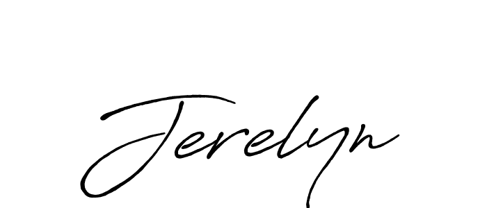 Also we have Jerelyn name is the best signature style. Create professional handwritten signature collection using Antro_Vectra_Bolder autograph style. Jerelyn signature style 7 images and pictures png