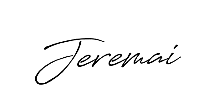 Design your own signature with our free online signature maker. With this signature software, you can create a handwritten (Antro_Vectra_Bolder) signature for name Jeremai. Jeremai signature style 7 images and pictures png