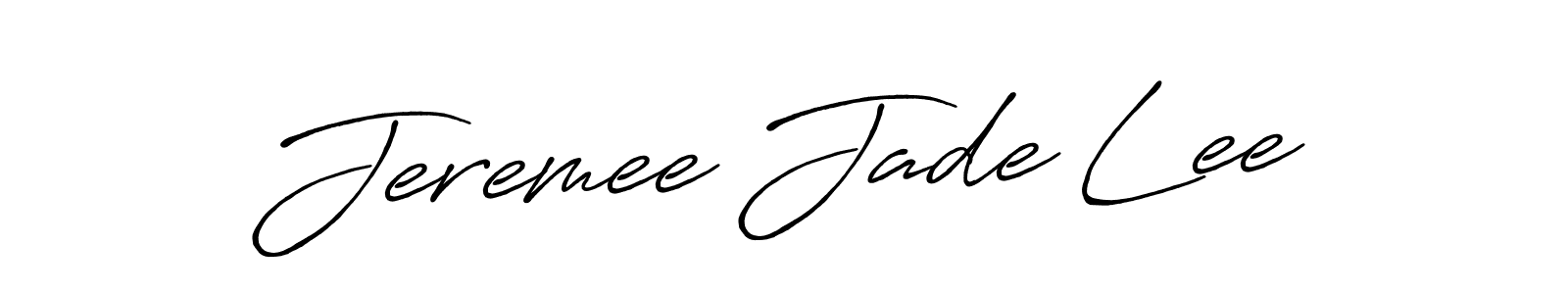 Design your own signature with our free online signature maker. With this signature software, you can create a handwritten (Antro_Vectra_Bolder) signature for name Jeremee Jade Lee. Jeremee Jade Lee signature style 7 images and pictures png