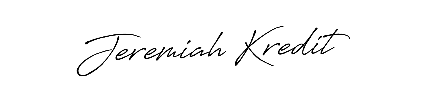 Create a beautiful signature design for name Jeremiah Kredit. With this signature (Antro_Vectra_Bolder) fonts, you can make a handwritten signature for free. Jeremiah Kredit signature style 7 images and pictures png