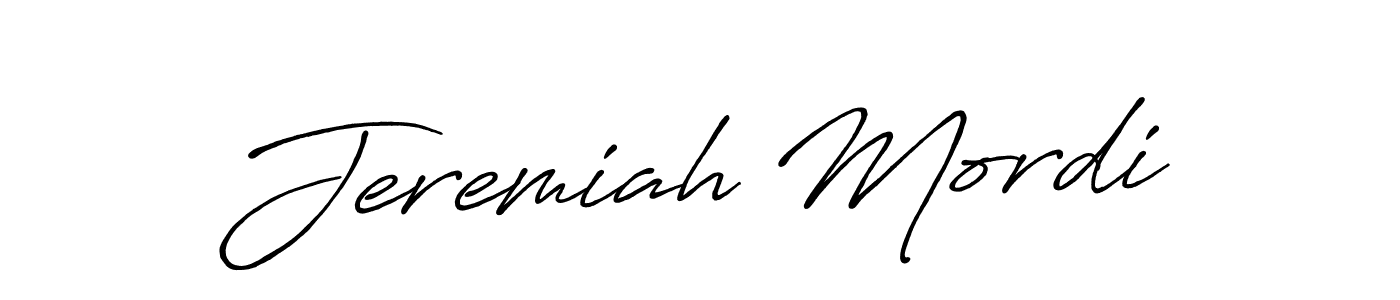 Make a beautiful signature design for name Jeremiah Mordi. With this signature (Antro_Vectra_Bolder) style, you can create a handwritten signature for free. Jeremiah Mordi signature style 7 images and pictures png