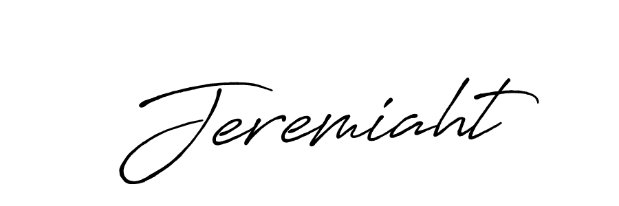 How to make Jeremiaht name signature. Use Antro_Vectra_Bolder style for creating short signs online. This is the latest handwritten sign. Jeremiaht signature style 7 images and pictures png