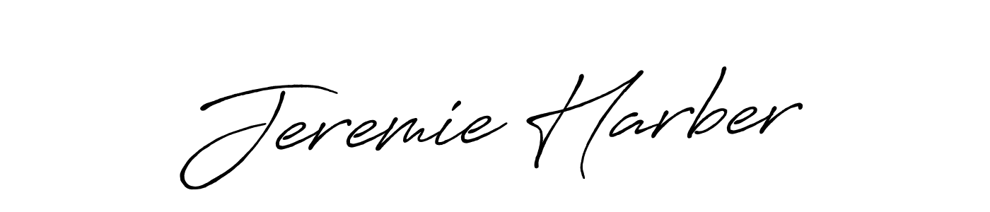 Make a beautiful signature design for name Jeremie Harber. With this signature (Antro_Vectra_Bolder) style, you can create a handwritten signature for free. Jeremie Harber signature style 7 images and pictures png