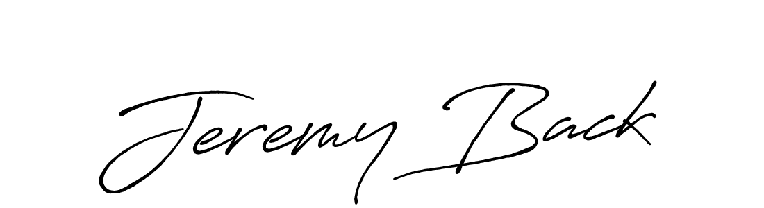 Create a beautiful signature design for name Jeremy Back. With this signature (Antro_Vectra_Bolder) fonts, you can make a handwritten signature for free. Jeremy Back signature style 7 images and pictures png