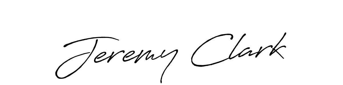Jeremy Clark stylish signature style. Best Handwritten Sign (Antro_Vectra_Bolder) for my name. Handwritten Signature Collection Ideas for my name Jeremy Clark. Jeremy Clark signature style 7 images and pictures png