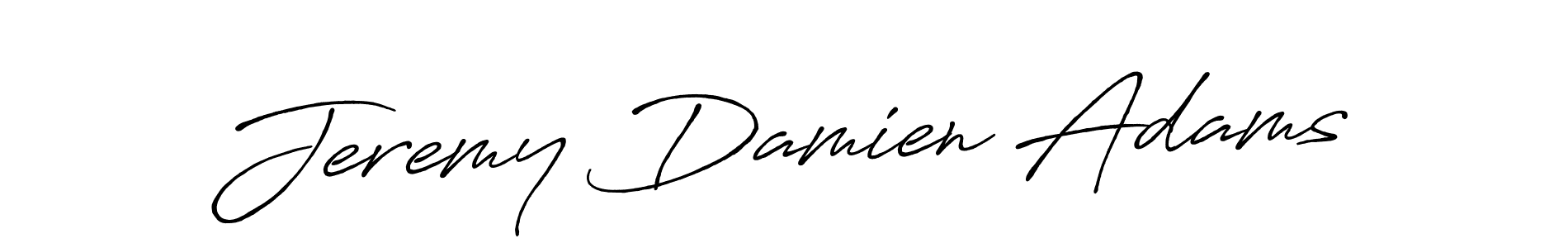 How to make Jeremy Damien Adams name signature. Use Antro_Vectra_Bolder style for creating short signs online. This is the latest handwritten sign. Jeremy Damien Adams signature style 7 images and pictures png