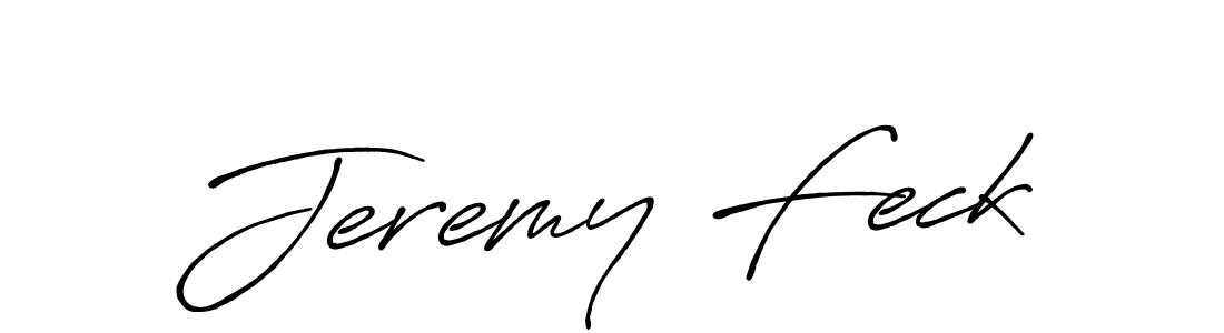 Create a beautiful signature design for name Jeremy Feck. With this signature (Antro_Vectra_Bolder) fonts, you can make a handwritten signature for free. Jeremy Feck signature style 7 images and pictures png