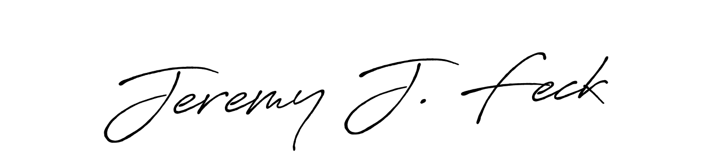 Design your own signature with our free online signature maker. With this signature software, you can create a handwritten (Antro_Vectra_Bolder) signature for name Jeremy J. Feck. Jeremy J. Feck signature style 7 images and pictures png