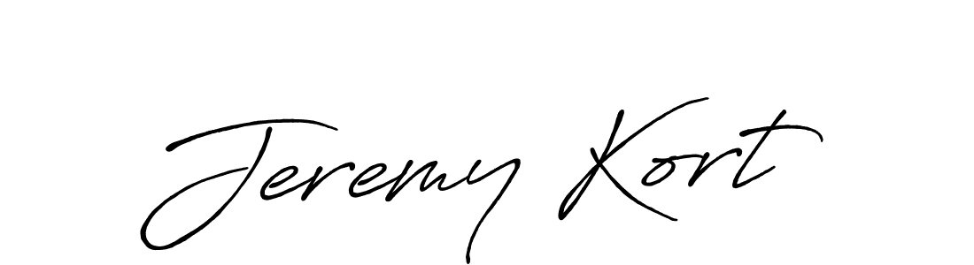 Design your own signature with our free online signature maker. With this signature software, you can create a handwritten (Antro_Vectra_Bolder) signature for name Jeremy Kort. Jeremy Kort signature style 7 images and pictures png