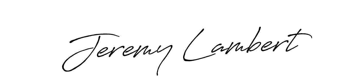 Use a signature maker to create a handwritten signature online. With this signature software, you can design (Antro_Vectra_Bolder) your own signature for name Jeremy Lambert. Jeremy Lambert signature style 7 images and pictures png