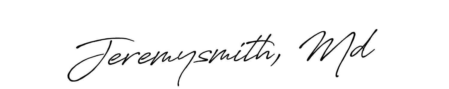 It looks lik you need a new signature style for name Jeremysmith, Md. Design unique handwritten (Antro_Vectra_Bolder) signature with our free signature maker in just a few clicks. Jeremysmith, Md signature style 7 images and pictures png