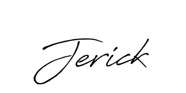 The best way (Antro_Vectra_Bolder) to make a short signature is to pick only two or three words in your name. The name Jerick include a total of six letters. For converting this name. Jerick signature style 7 images and pictures png