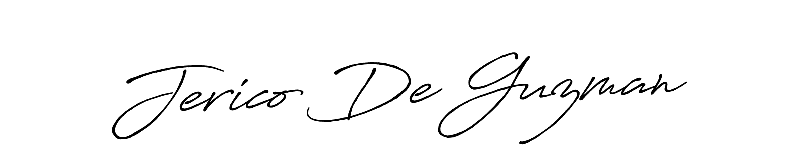 Also we have Jerico De Guzman name is the best signature style. Create professional handwritten signature collection using Antro_Vectra_Bolder autograph style. Jerico De Guzman signature style 7 images and pictures png