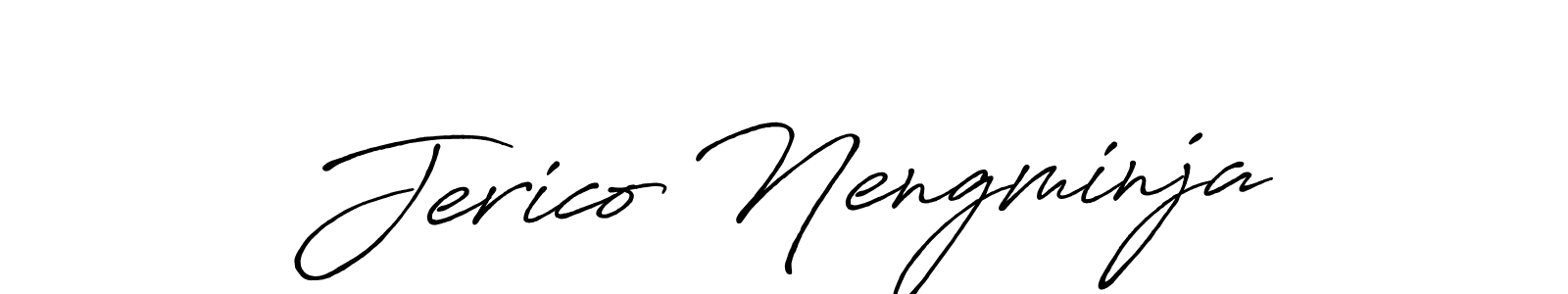 Jerico Nengminja stylish signature style. Best Handwritten Sign (Antro_Vectra_Bolder) for my name. Handwritten Signature Collection Ideas for my name Jerico Nengminja. Jerico Nengminja signature style 7 images and pictures png