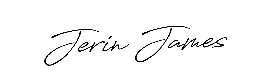 Similarly Antro_Vectra_Bolder is the best handwritten signature design. Signature creator online .You can use it as an online autograph creator for name Jerin James. Jerin James signature style 7 images and pictures png