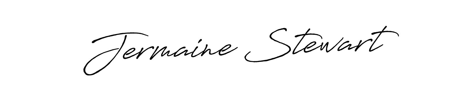 How to make Jermaine Stewart name signature. Use Antro_Vectra_Bolder style for creating short signs online. This is the latest handwritten sign. Jermaine Stewart signature style 7 images and pictures png