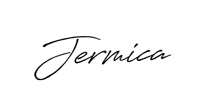 Jermica stylish signature style. Best Handwritten Sign (Antro_Vectra_Bolder) for my name. Handwritten Signature Collection Ideas for my name Jermica. Jermica signature style 7 images and pictures png
