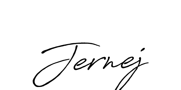 Create a beautiful signature design for name Jernej. With this signature (Antro_Vectra_Bolder) fonts, you can make a handwritten signature for free. Jernej signature style 7 images and pictures png