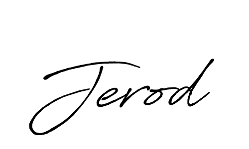 Make a beautiful signature design for name Jerod. With this signature (Antro_Vectra_Bolder) style, you can create a handwritten signature for free. Jerod signature style 7 images and pictures png