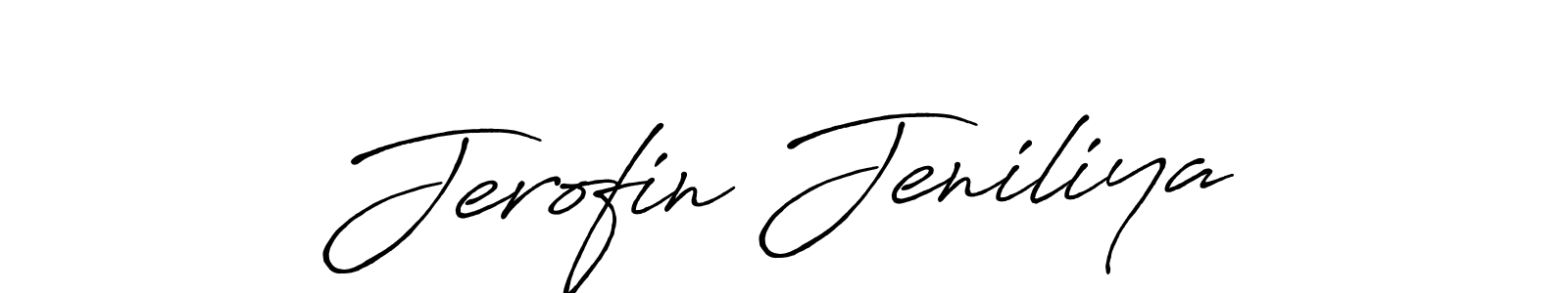 Use a signature maker to create a handwritten signature online. With this signature software, you can design (Antro_Vectra_Bolder) your own signature for name Jerofin Jeniliya. Jerofin Jeniliya signature style 7 images and pictures png