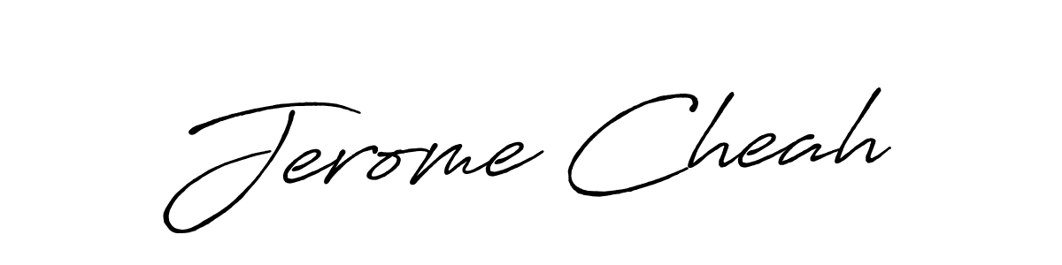 Use a signature maker to create a handwritten signature online. With this signature software, you can design (Antro_Vectra_Bolder) your own signature for name Jerome Cheah. Jerome Cheah signature style 7 images and pictures png