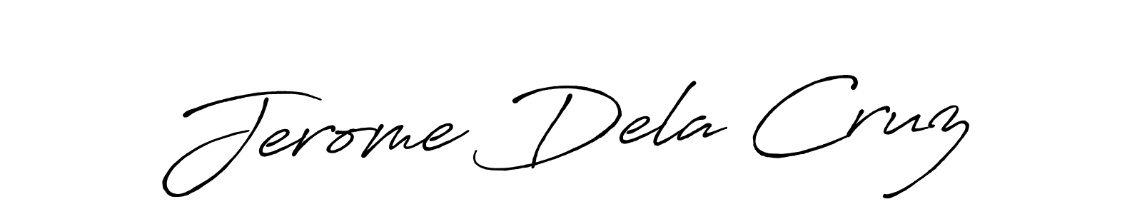 Make a beautiful signature design for name Jerome Dela Cruz. With this signature (Antro_Vectra_Bolder) style, you can create a handwritten signature for free. Jerome Dela Cruz signature style 7 images and pictures png