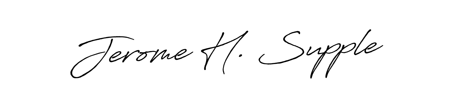 Also You can easily find your signature by using the search form. We will create Jerome H. Supple name handwritten signature images for you free of cost using Antro_Vectra_Bolder sign style. Jerome H. Supple signature style 7 images and pictures png