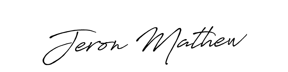 Antro_Vectra_Bolder is a professional signature style that is perfect for those who want to add a touch of class to their signature. It is also a great choice for those who want to make their signature more unique. Get Jeron Mathew name to fancy signature for free. Jeron Mathew signature style 7 images and pictures png