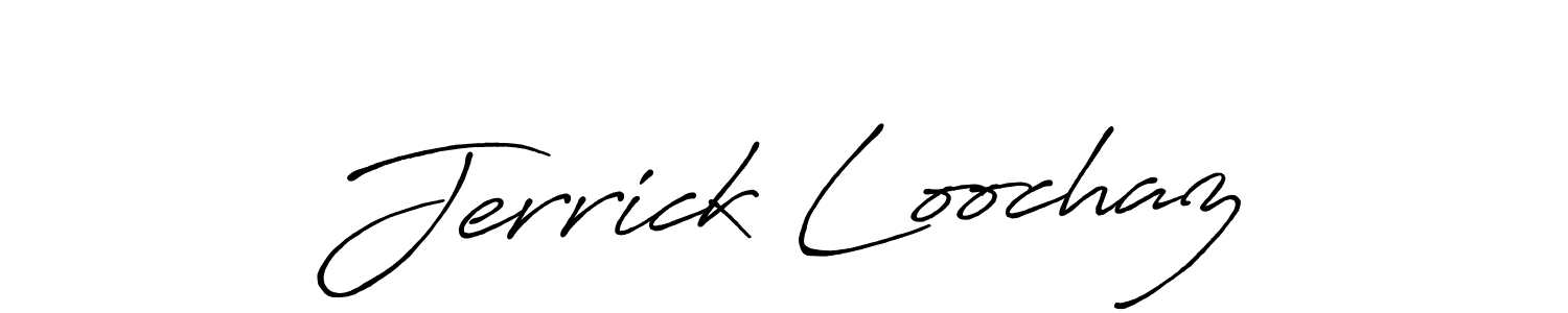 This is the best signature style for the Jerrick Loochaz name. Also you like these signature font (Antro_Vectra_Bolder). Mix name signature. Jerrick Loochaz signature style 7 images and pictures png