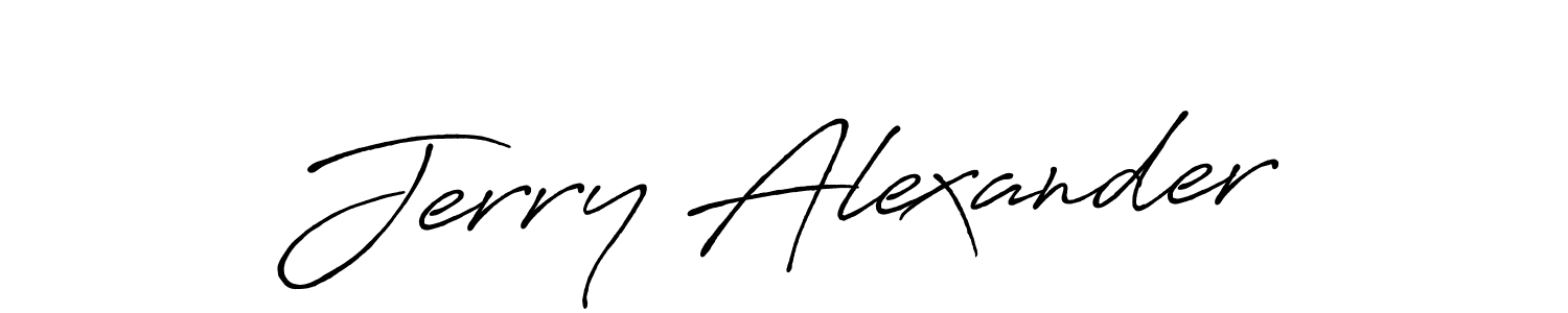 Once you've used our free online signature maker to create your best signature Antro_Vectra_Bolder style, it's time to enjoy all of the benefits that Jerry Alexander name signing documents. Jerry Alexander signature style 7 images and pictures png