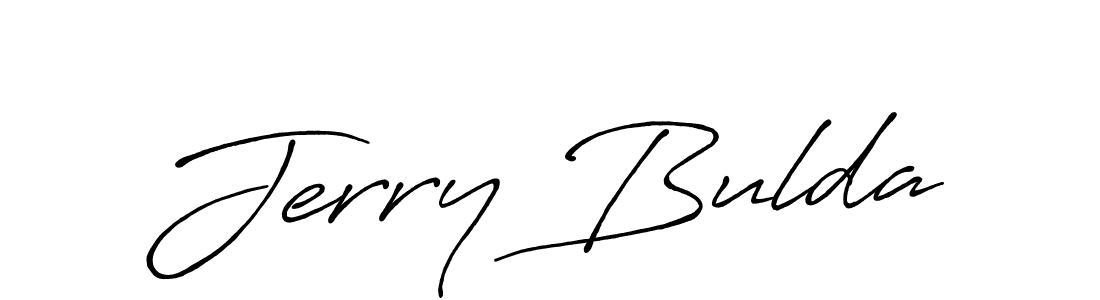 Design your own signature with our free online signature maker. With this signature software, you can create a handwritten (Antro_Vectra_Bolder) signature for name Jerry Bulda. Jerry Bulda signature style 7 images and pictures png