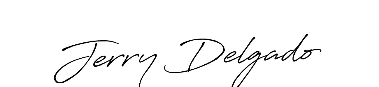 Design your own signature with our free online signature maker. With this signature software, you can create a handwritten (Antro_Vectra_Bolder) signature for name Jerry Delgado. Jerry Delgado signature style 7 images and pictures png