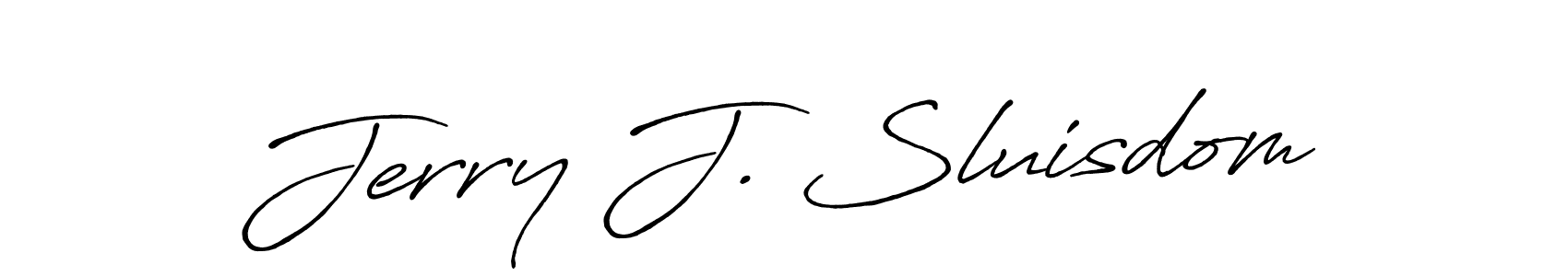 It looks lik you need a new signature style for name Jerry J. Sluisdom. Design unique handwritten (Antro_Vectra_Bolder) signature with our free signature maker in just a few clicks. Jerry J. Sluisdom signature style 7 images and pictures png