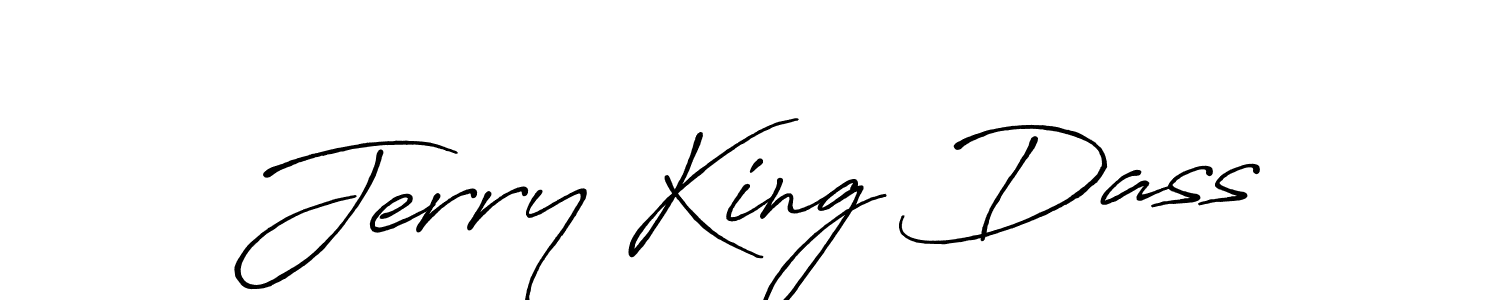 Design your own signature with our free online signature maker. With this signature software, you can create a handwritten (Antro_Vectra_Bolder) signature for name Jerry King Dass. Jerry King Dass signature style 7 images and pictures png