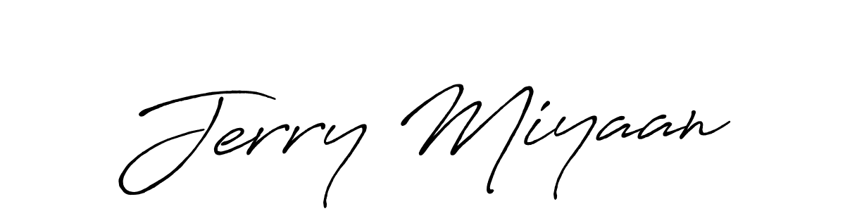 Also we have Jerry Miyaan name is the best signature style. Create professional handwritten signature collection using Antro_Vectra_Bolder autograph style. Jerry Miyaan signature style 7 images and pictures png