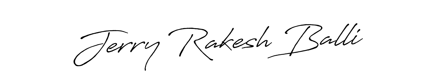 Use a signature maker to create a handwritten signature online. With this signature software, you can design (Antro_Vectra_Bolder) your own signature for name Jerry Rakesh Balli. Jerry Rakesh Balli signature style 7 images and pictures png