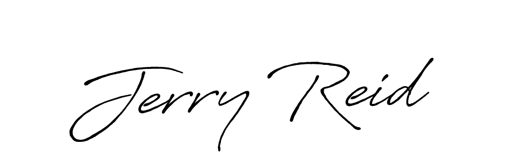 How to make Jerry Reid name signature. Use Antro_Vectra_Bolder style for creating short signs online. This is the latest handwritten sign. Jerry Reid signature style 7 images and pictures png