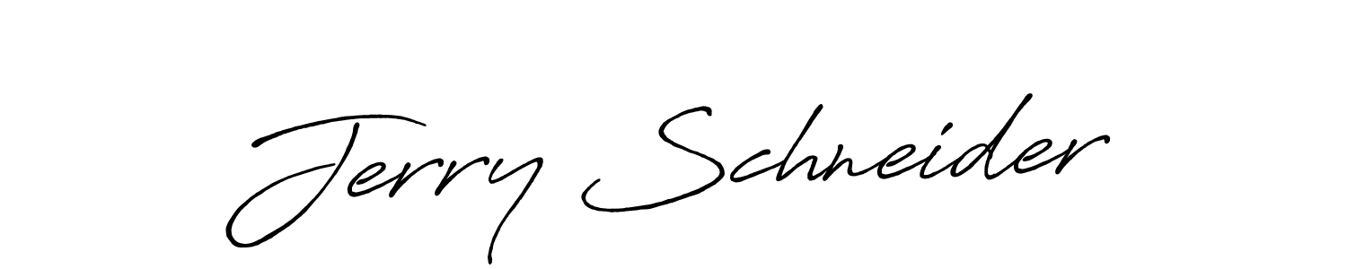 Use a signature maker to create a handwritten signature online. With this signature software, you can design (Antro_Vectra_Bolder) your own signature for name Jerry Schneider. Jerry Schneider signature style 7 images and pictures png