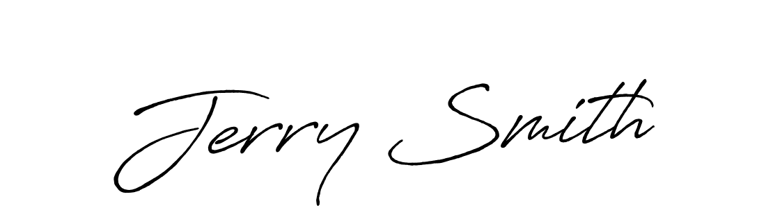Design your own signature with our free online signature maker. With this signature software, you can create a handwritten (Antro_Vectra_Bolder) signature for name Jerry Smith. Jerry Smith signature style 7 images and pictures png