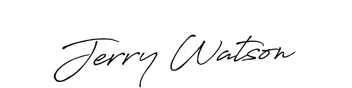 You should practise on your own different ways (Antro_Vectra_Bolder) to write your name (Jerry Watson) in signature. don't let someone else do it for you. Jerry Watson signature style 7 images and pictures png