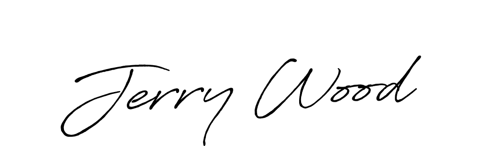 You should practise on your own different ways (Antro_Vectra_Bolder) to write your name (Jerry Wood) in signature. don't let someone else do it for you. Jerry Wood signature style 7 images and pictures png