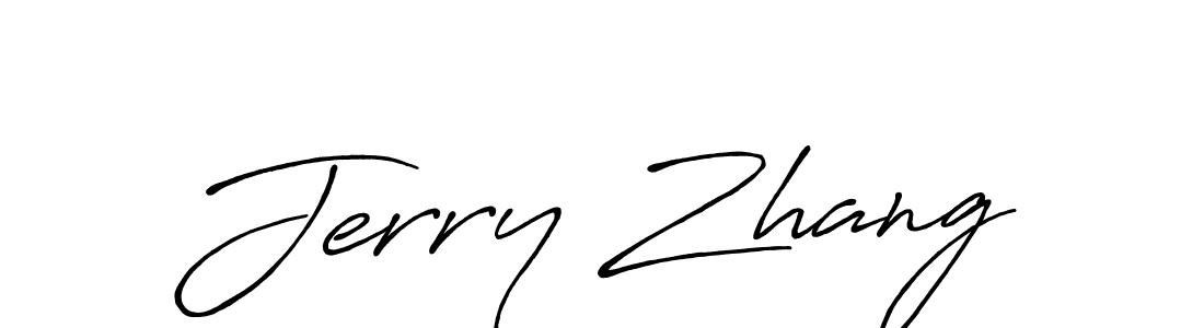 Use a signature maker to create a handwritten signature online. With this signature software, you can design (Antro_Vectra_Bolder) your own signature for name Jerry Zhang. Jerry Zhang signature style 7 images and pictures png